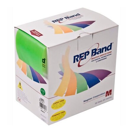 Fabrication Enterprises REP Band Latex Free Exercise Band, Lime, 50 Yard Roll/Box 10-1091